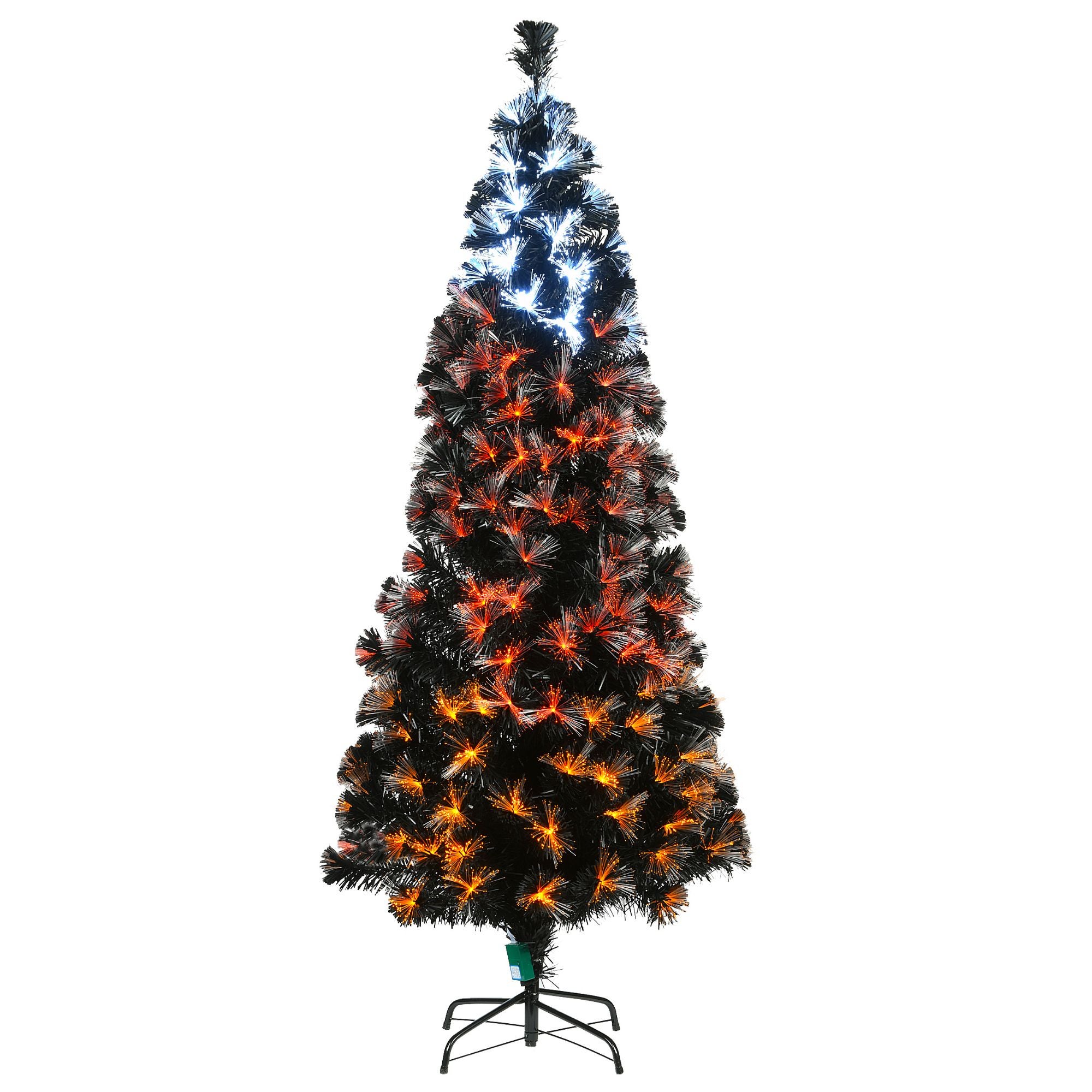 Pre lit Fiber Optic Tree With Candy Corn Color Lights