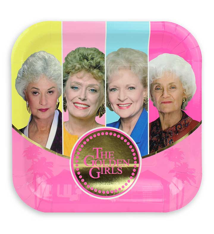 Golden Girls Dinner Plates  8 Pack