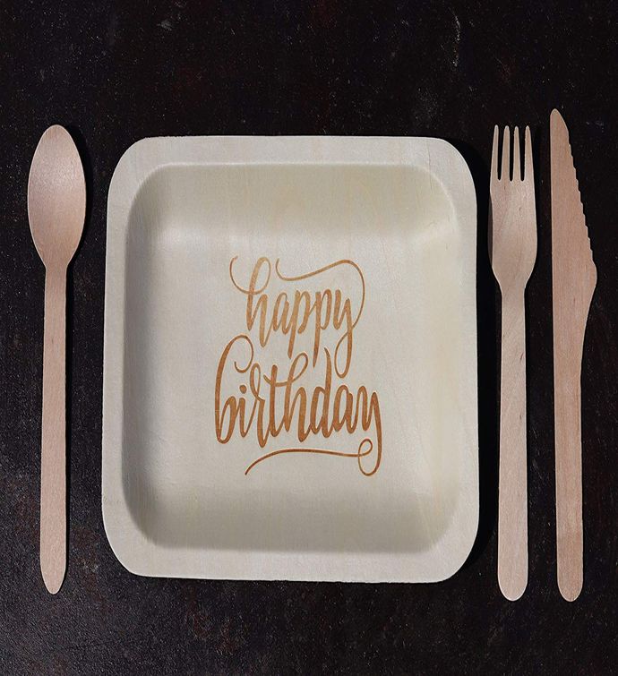 "Happy Birthday" Disposable Plates