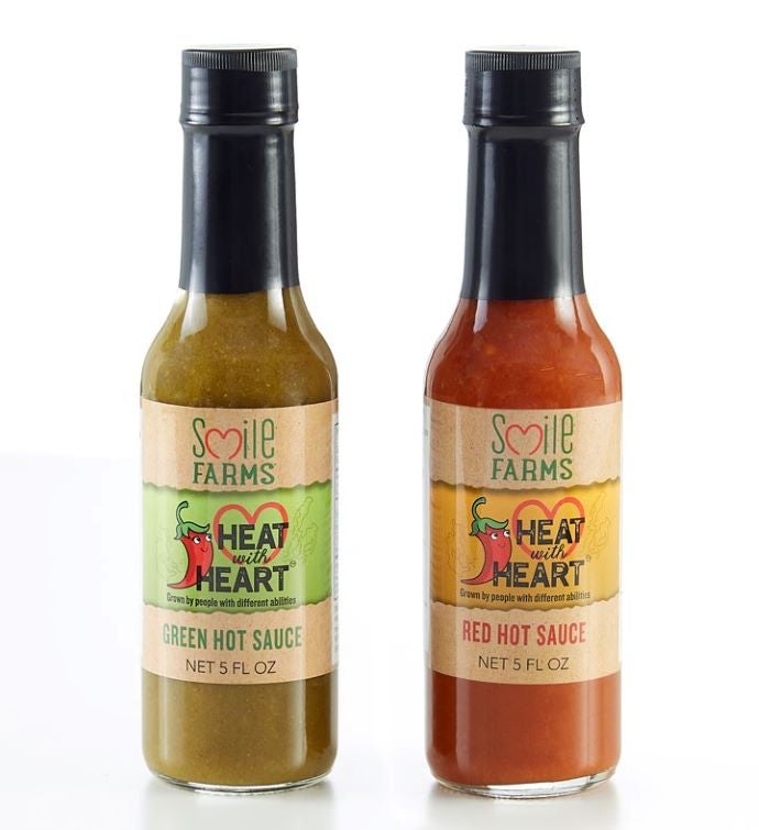 Heat with Heart™ Hot Sauce Red & Green  2 Pack