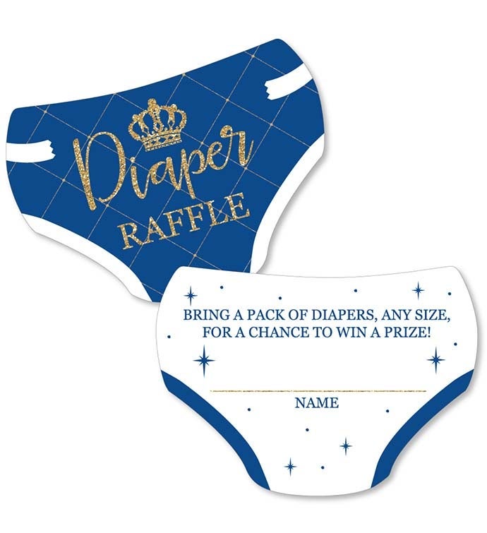 Royal Prince Charming   Baby Shower Activity   Diaper Raffle Game Set Of 24