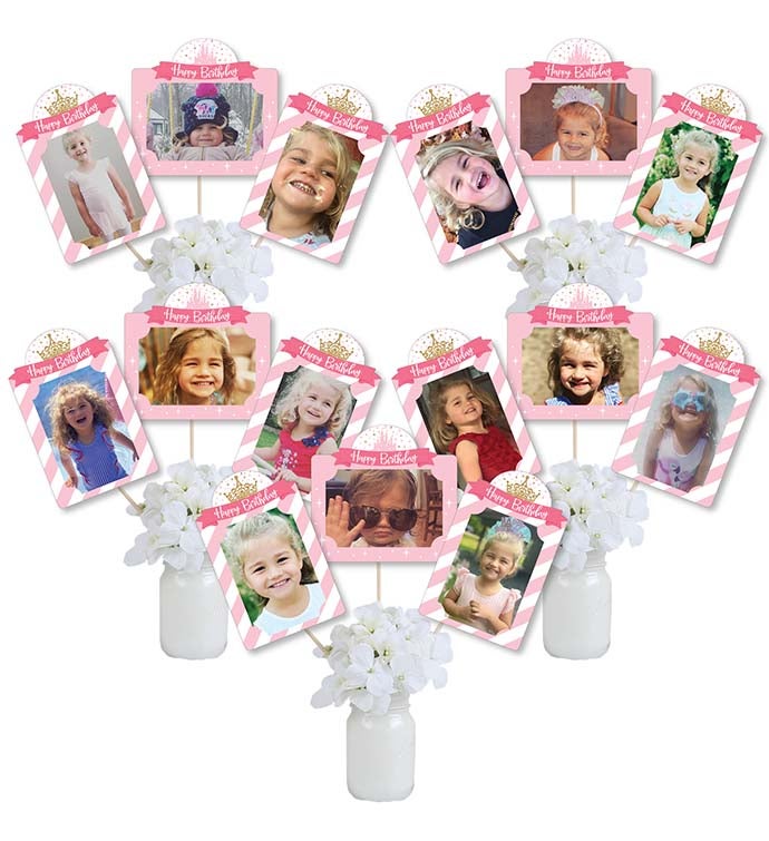Little Princess Crown   Party Picture Centerpiece Photo Table Toppers 15 Ct