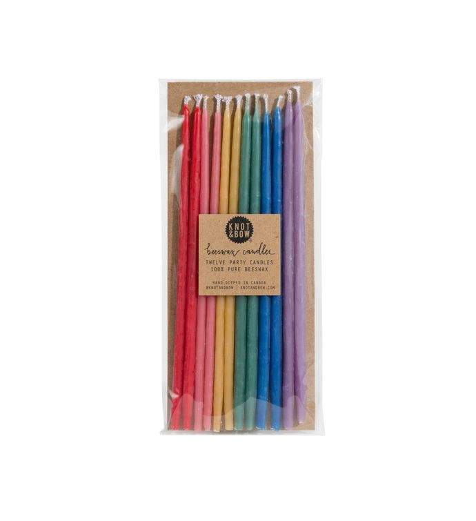 Assorted Tall Beeswax Party Candles