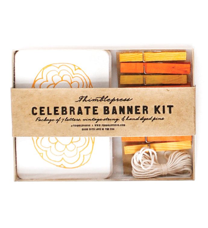 Letterpress Diy Banner Kit