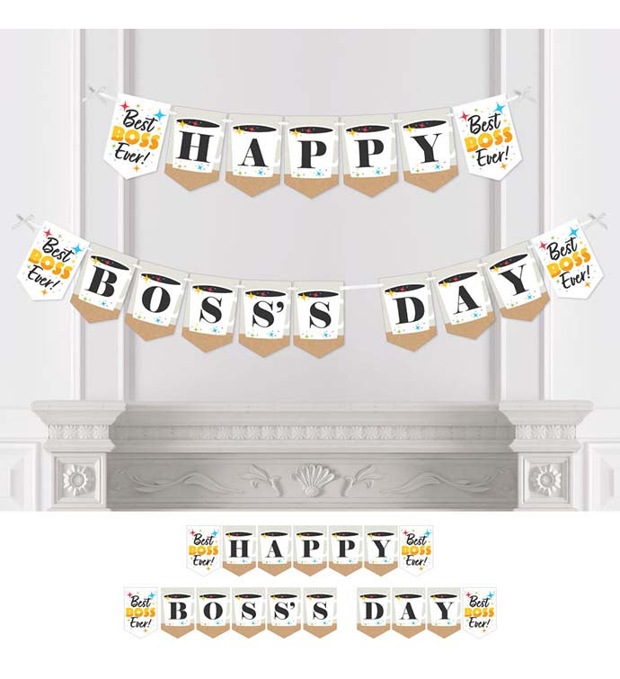 Happy Boss's Day   Bunting Banner   Party Decorations   Happy Boss's Day