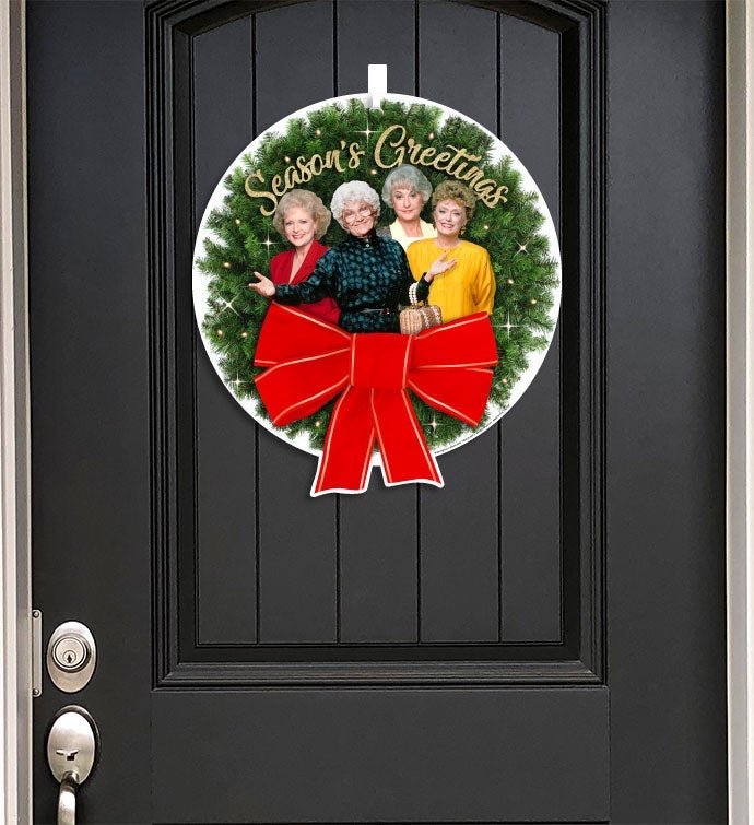 Golden Girls 16" Wreath, Season's Greetings