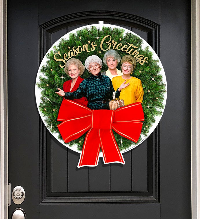 Golden Girls 16" Wreath, Season's Greetings