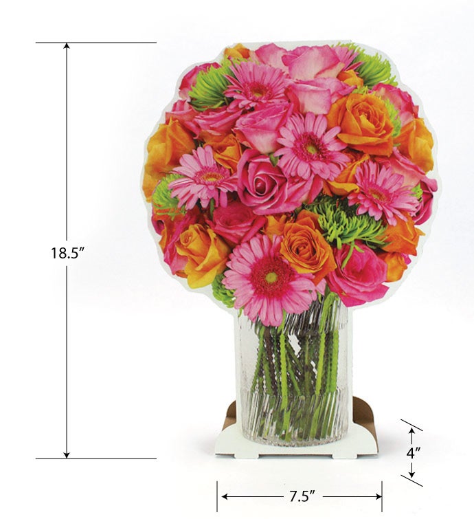 Floral Tabletop Cardboard Bouquet