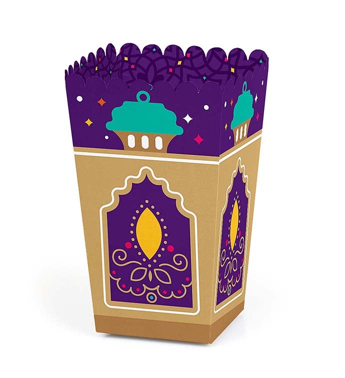 Happy Diwali   Festival Of Lights Party Favor Popcorn Treat Boxes   12 Ct