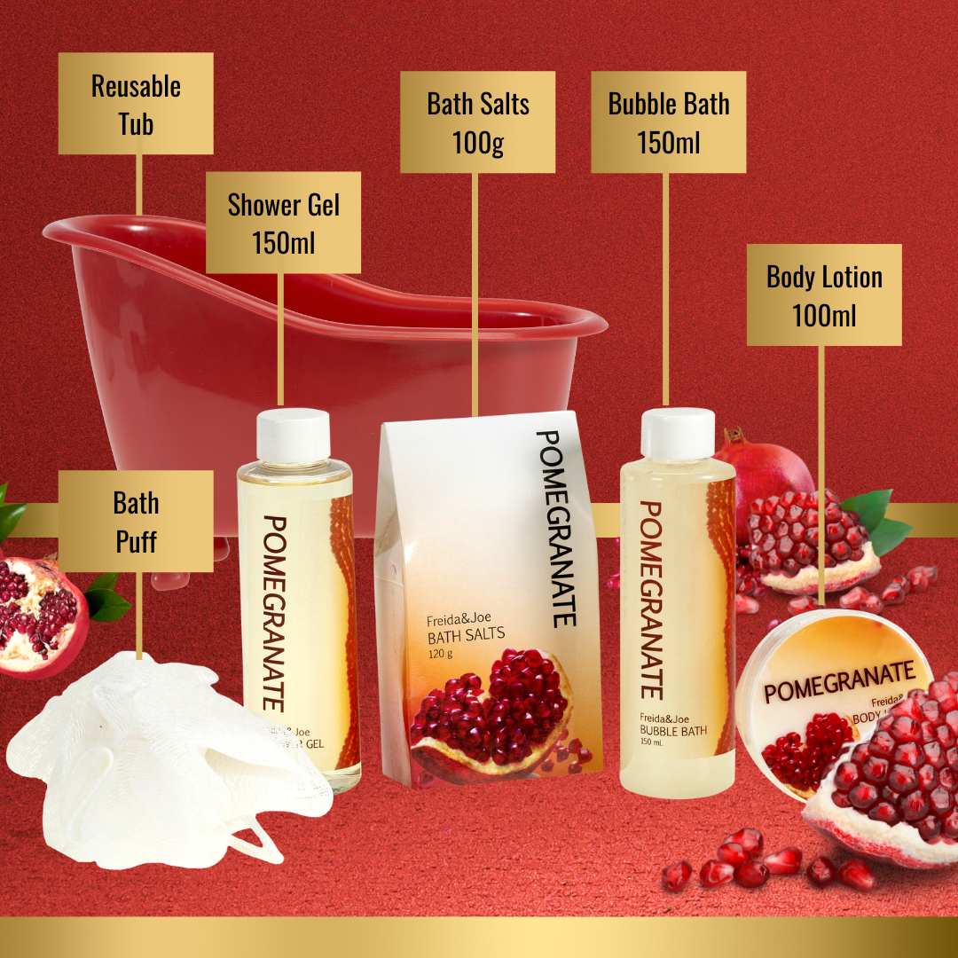 Pomegranate Spa Bath and Body Gift Set