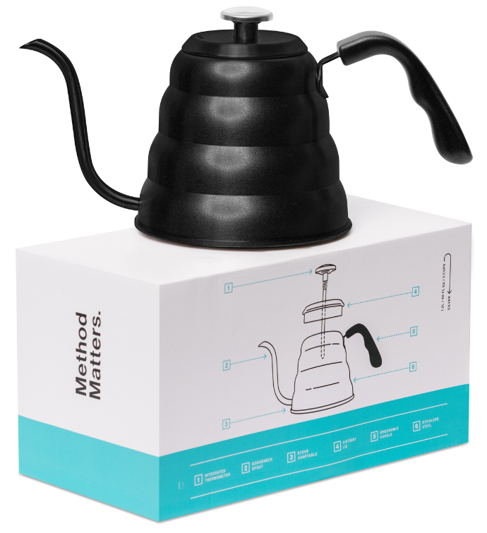 Barista Warrior Pour Over Gooseneck Coffee Kettle