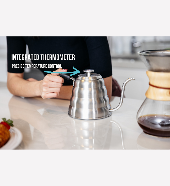 Barista Warrior Pour Over Gooseneck Coffee Kettle