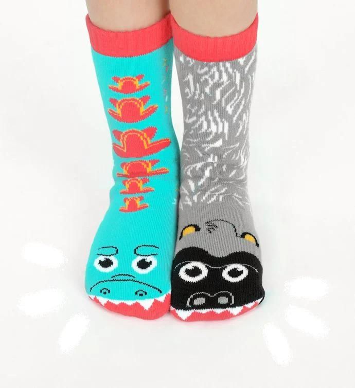 Giant Gorilla & Mutant Lizard Pals Socks