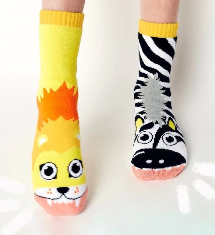 Lion & Zebra Pals Socks