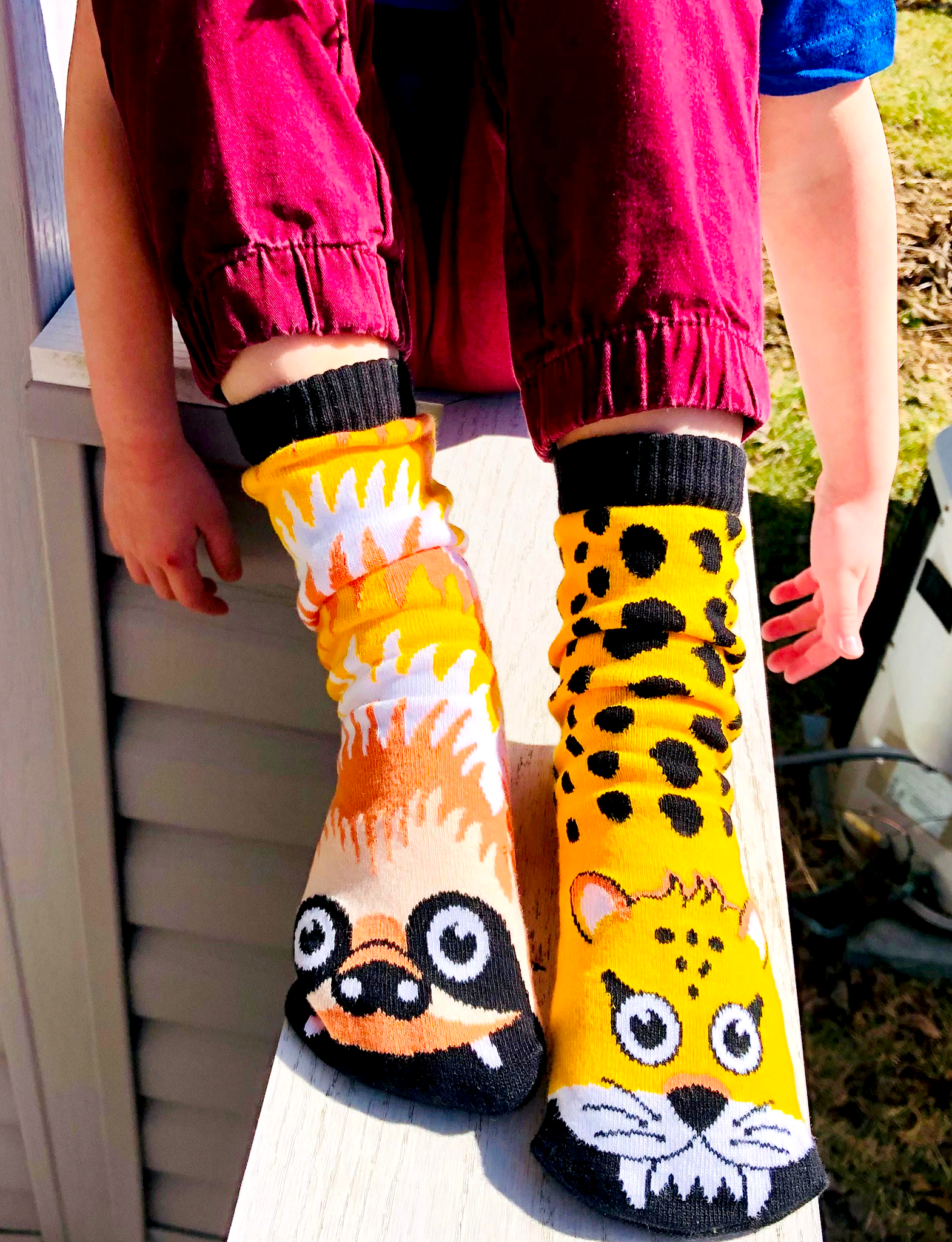 Sloth & Cheetah Pals Socks