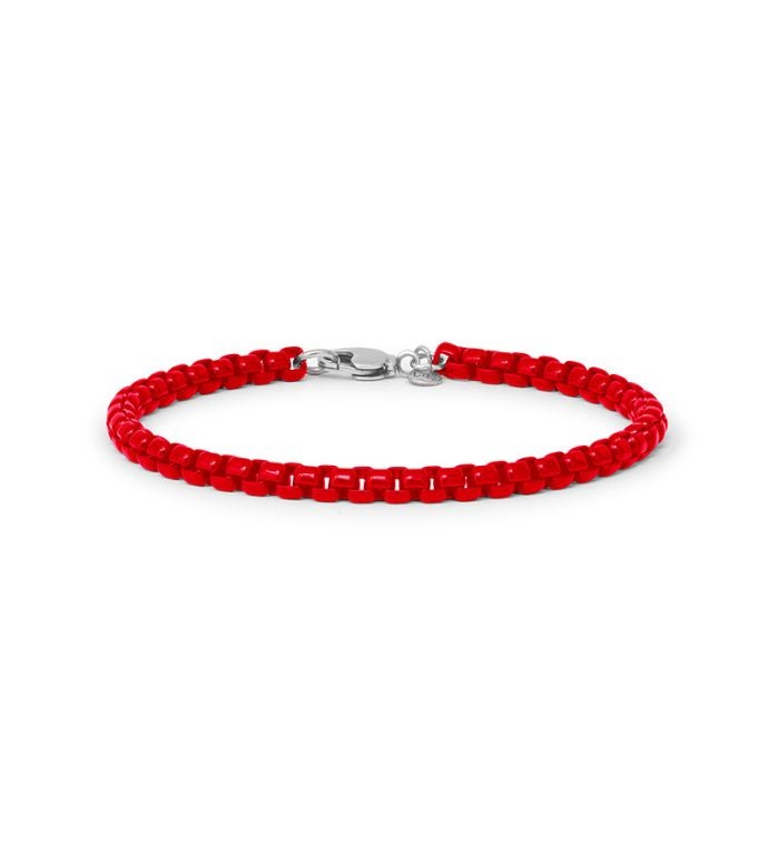 Luca + Danni Sofia Box Chain Bracelet In Scarlet