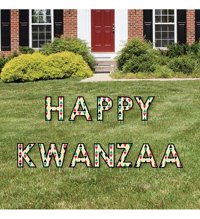 Happy Kwanzaa   Yard Outdoor Lawn Decor   Party Yard Signs   Happy Kwanzaa