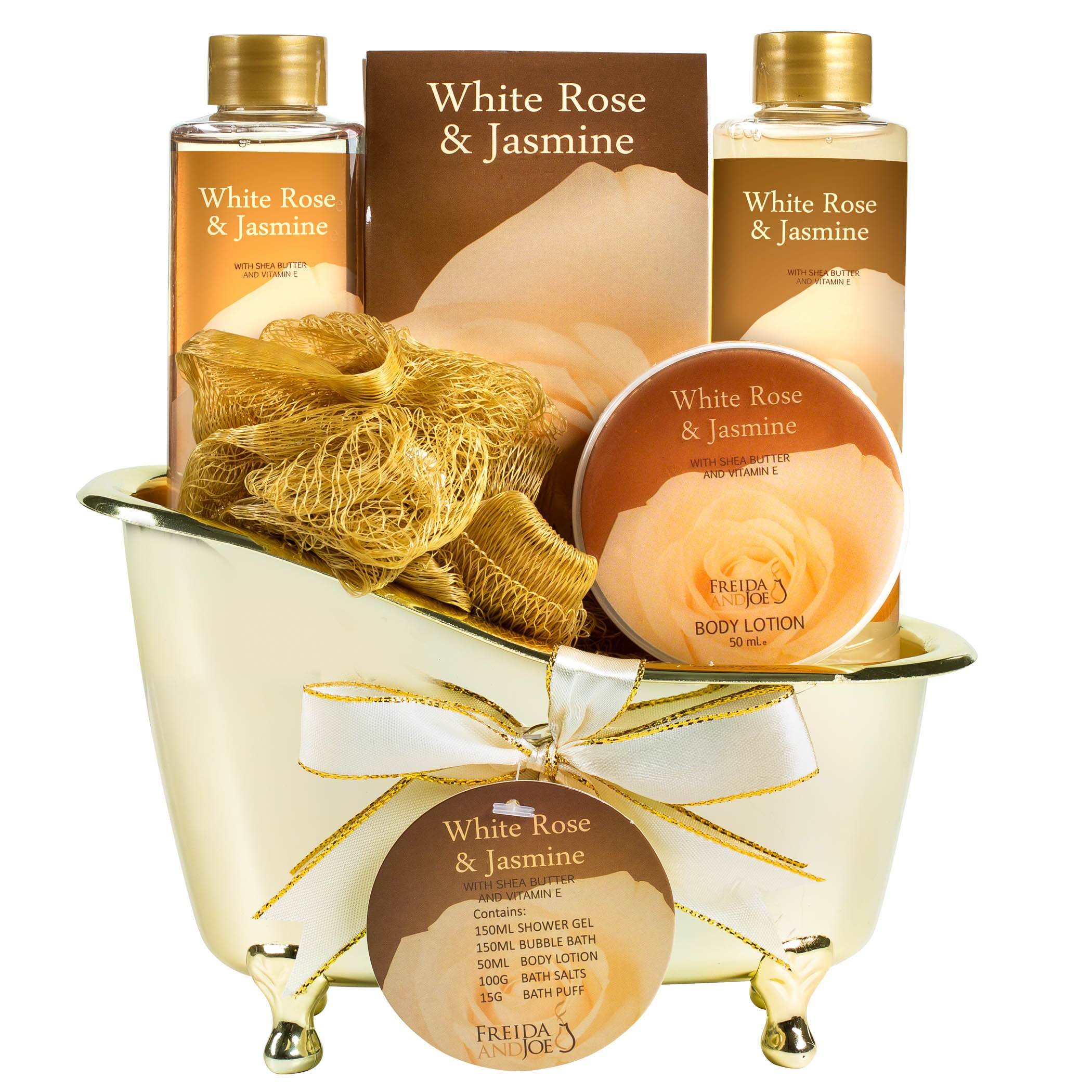 Freida and Joe Fragrance Bath & Body Spa Gift Set in a Tub Basket