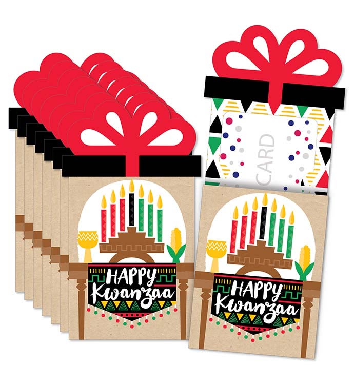 Happy Kwanzaa   Heritage Holiday Money & Nifty Gifty Card Holders   8 Ct
