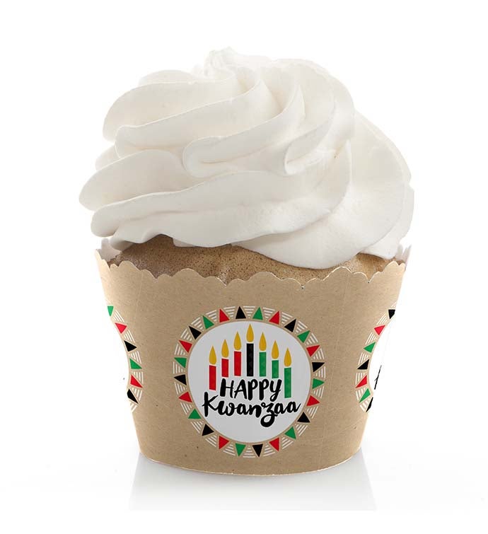 Happy Kwanzaa   Holiday Party Decorations   Party Cupcake Wrappers   12 Ct
