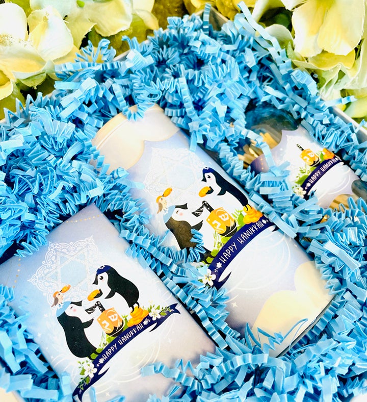 Gift Box Hanukkah Penguins