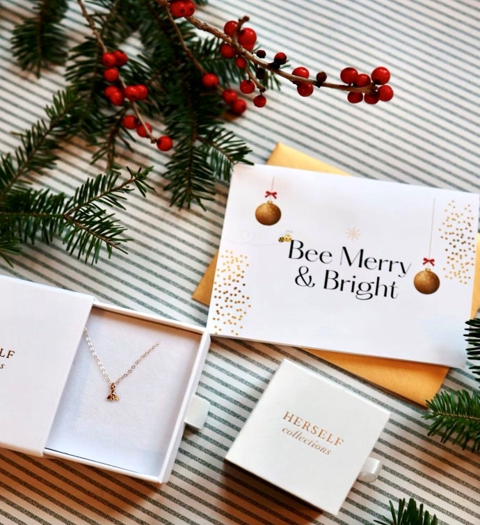 Bee Necklace Holiday Set