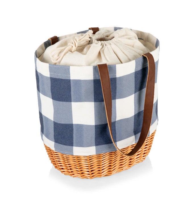 Coronado Canvas And Willow Basket Tote