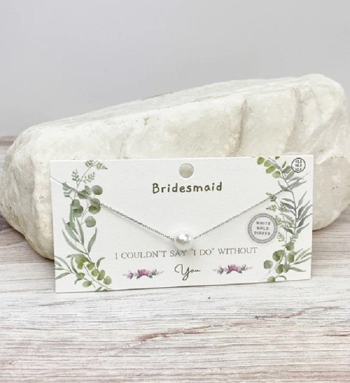  Bridesmaid Pearl Pendant Necklace