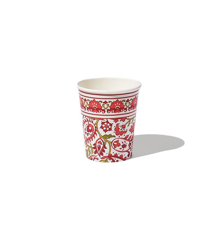 Festive Paisley Cups (10 Per Pack)