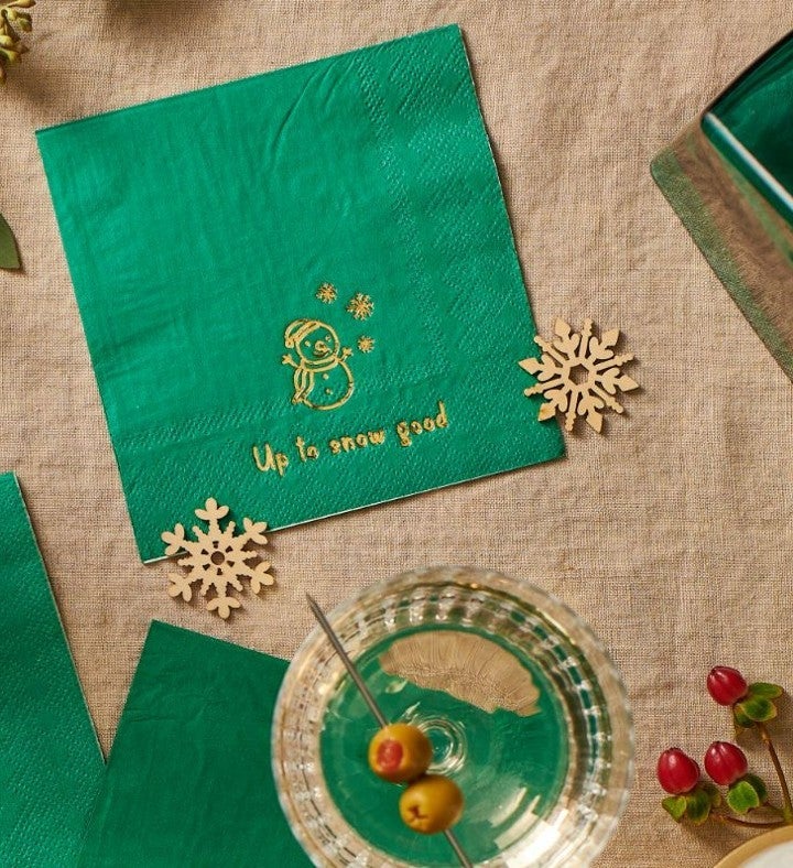 Holiday Cheer Cocktail Napkins (25 Per Pack)