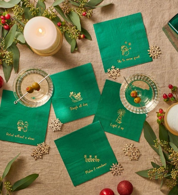 Holiday Cheer Cocktail Napkins (25 Per Pack)