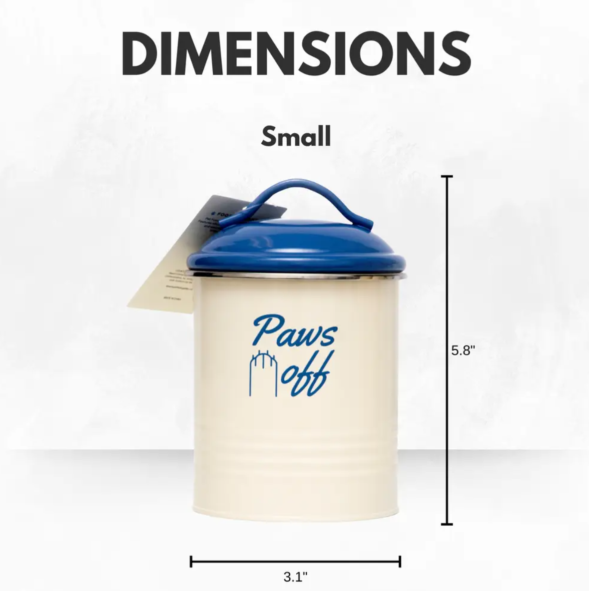 French Blue Pet Food Canisters