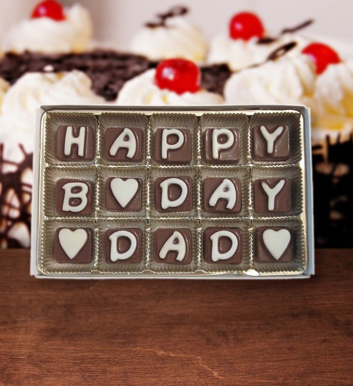 Dad Birthday Gift For Daddy Bday Gift Chocolate Message