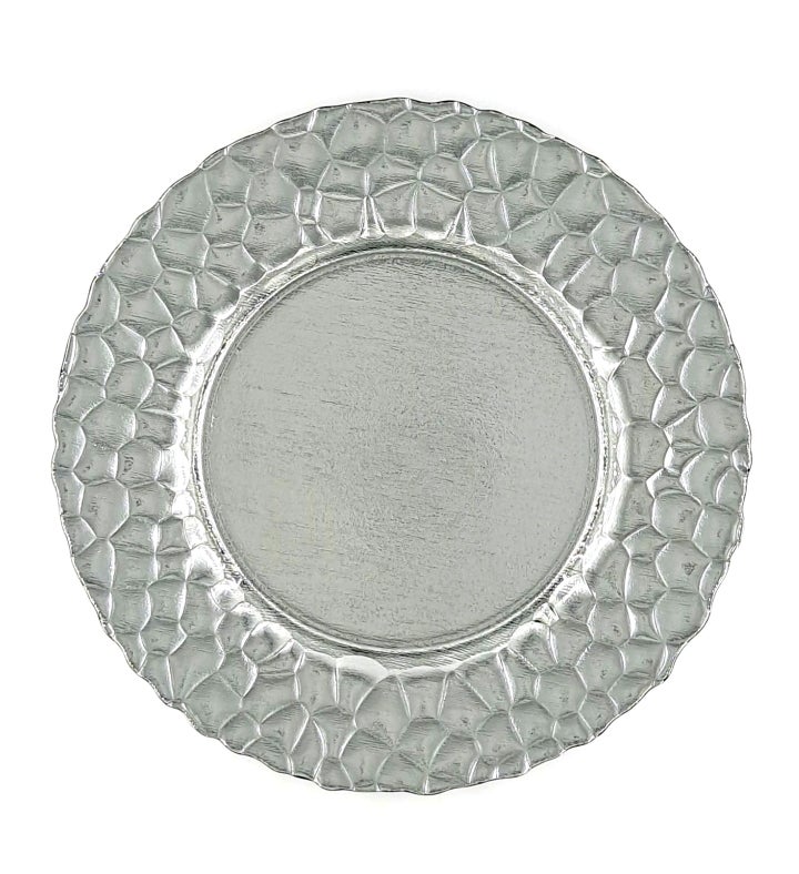 Rocher Set/4 13" Glass Charger Plates