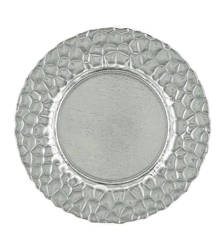 Rocher Set/4 13" Glass Charger Plates