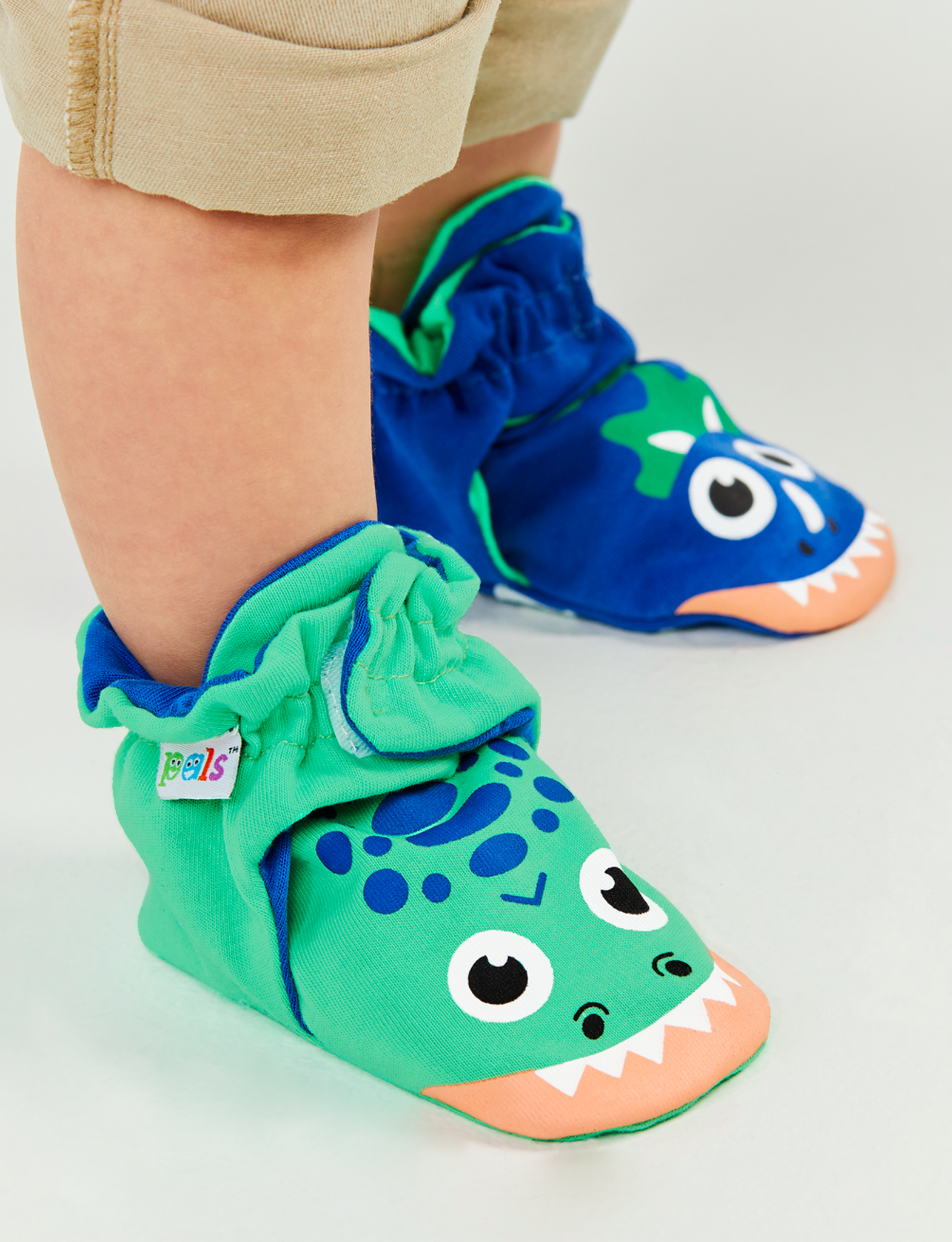 T rex & Triceratops Pals Booties