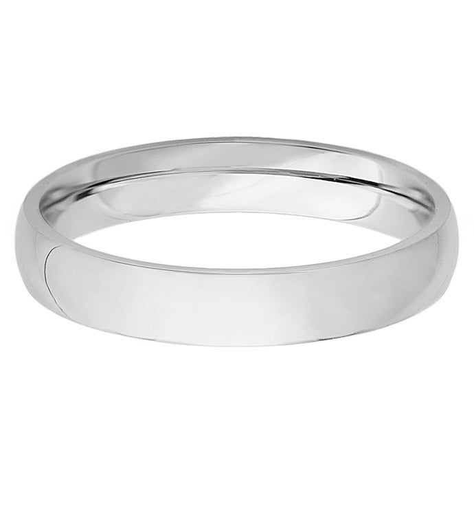 Polished Stainless Steel Domed Ring (4mm)