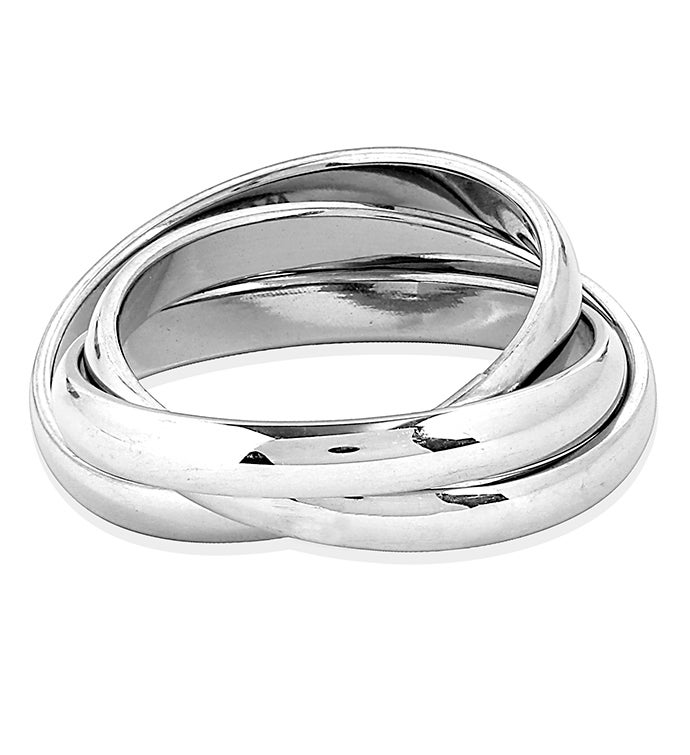 Women's Polished Triple Intertwined Ring