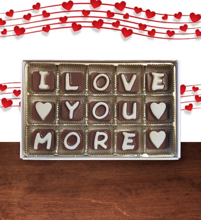 I Love You More Chocolate Gift