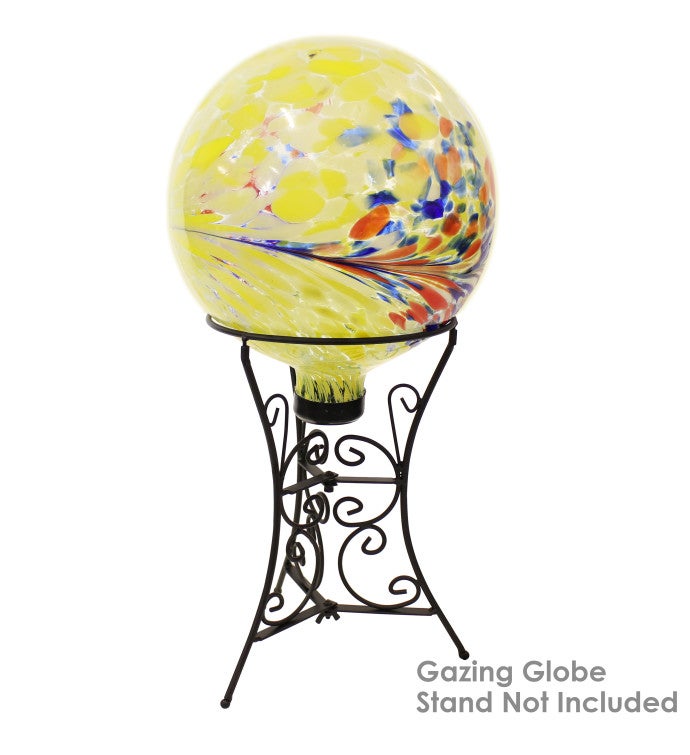 Bright Summer Burst Outdoor Garden Glass Gazing Globe Ball   10 inch