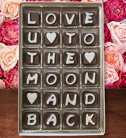I Love You To The Moon And Back Chocolate Gift
