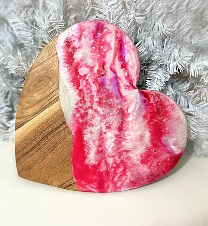 Hand-painted Heart-shaped Charcuterie Board