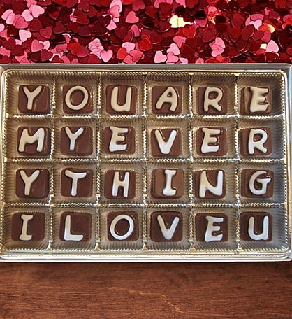 Chocolate Says I Love You Valentine's Day Gift