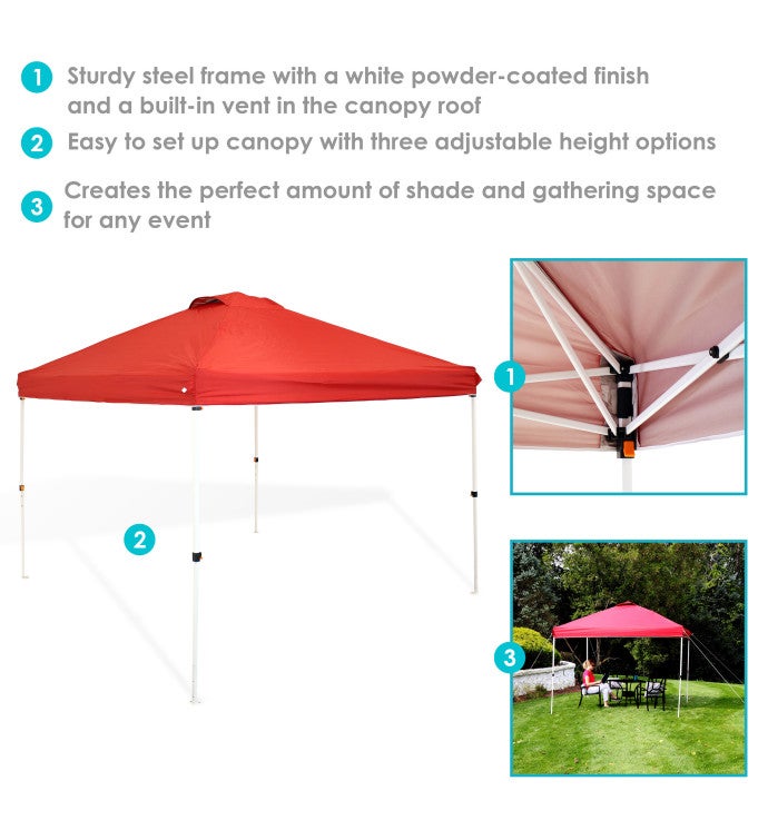 Pop-up Canopy With Rolling Carry Bag