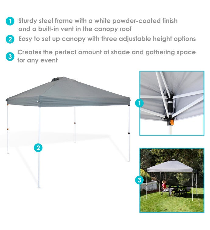 Pop-up Canopy With Rolling Carry Bag