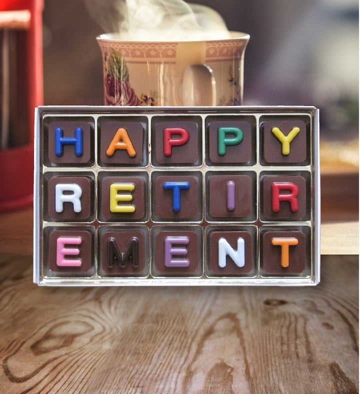 Happy Retirement Chocolate Message Gift