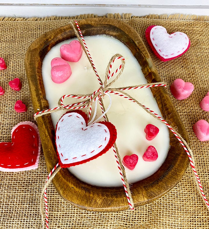 Valentine Dough Bowl Candle