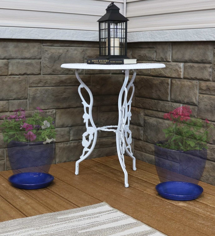 Set Of 4 Glazed Ceramic Planter Saucer