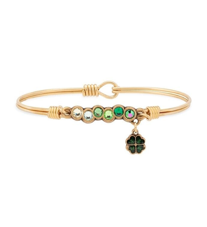 Luca + Danni Lucky Clover Starlight Bangle Bracelet In Ombre