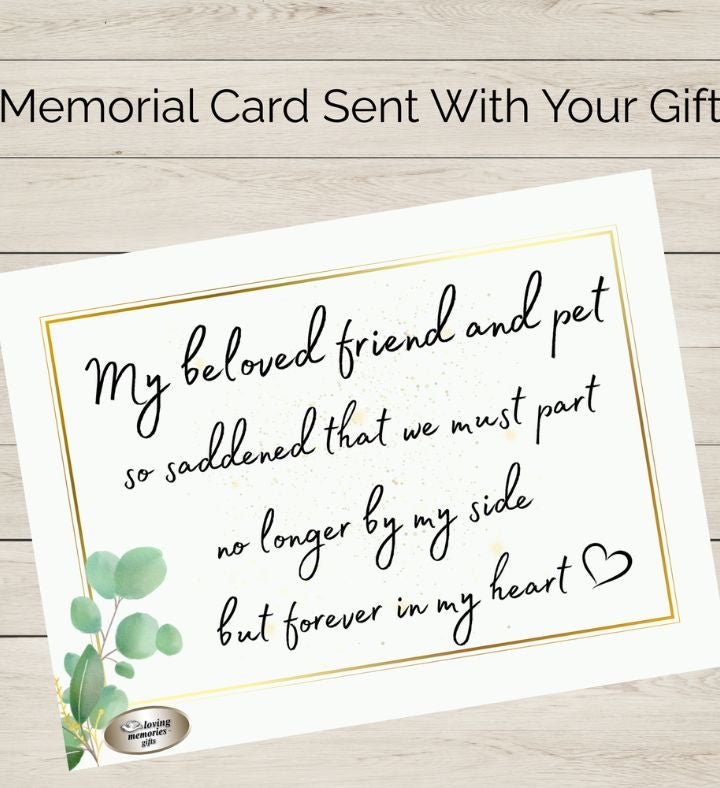 Loss Of Pet Sympathy Gift, Heart And Pawprint Memorial Necklace
